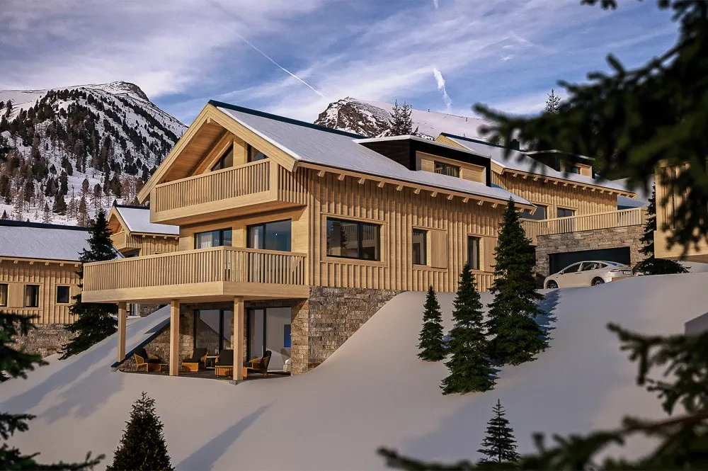 KITZIMMO-exklusives Almchalet 8 in Toplage kaufen - Immobilien Falkertsee Kärnten.