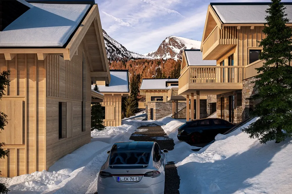 KITZIMMO-exklusives Almchalet 8 in Toplage kaufen - Immobilien Falkertsee Kärnten.