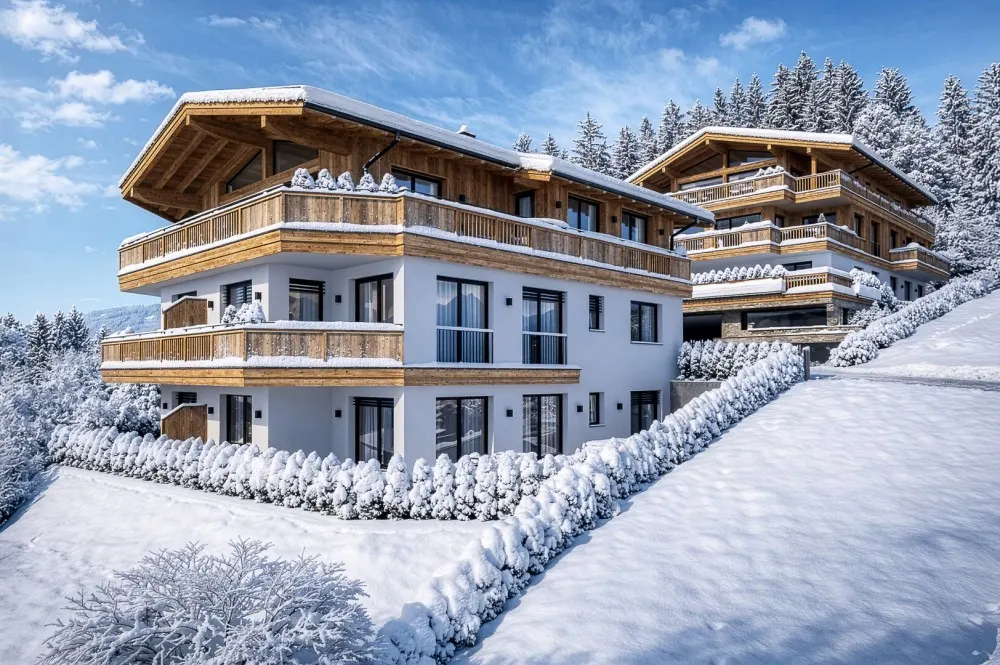 KITZIMMO-Luxuswohnungen in Top-Sonnen-Ruhelage kaufen - Immobilien Kirchberg.