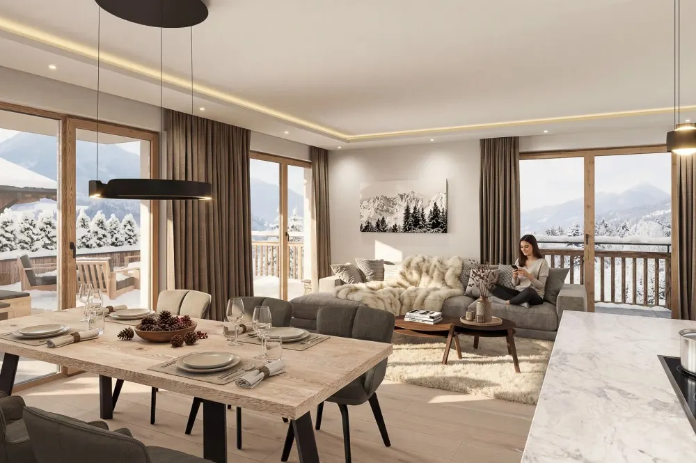 KITZIMMO-Luxuswohnungen in Top-Sonnen-Ruhelage kaufen - Immobilien Kirchberg.