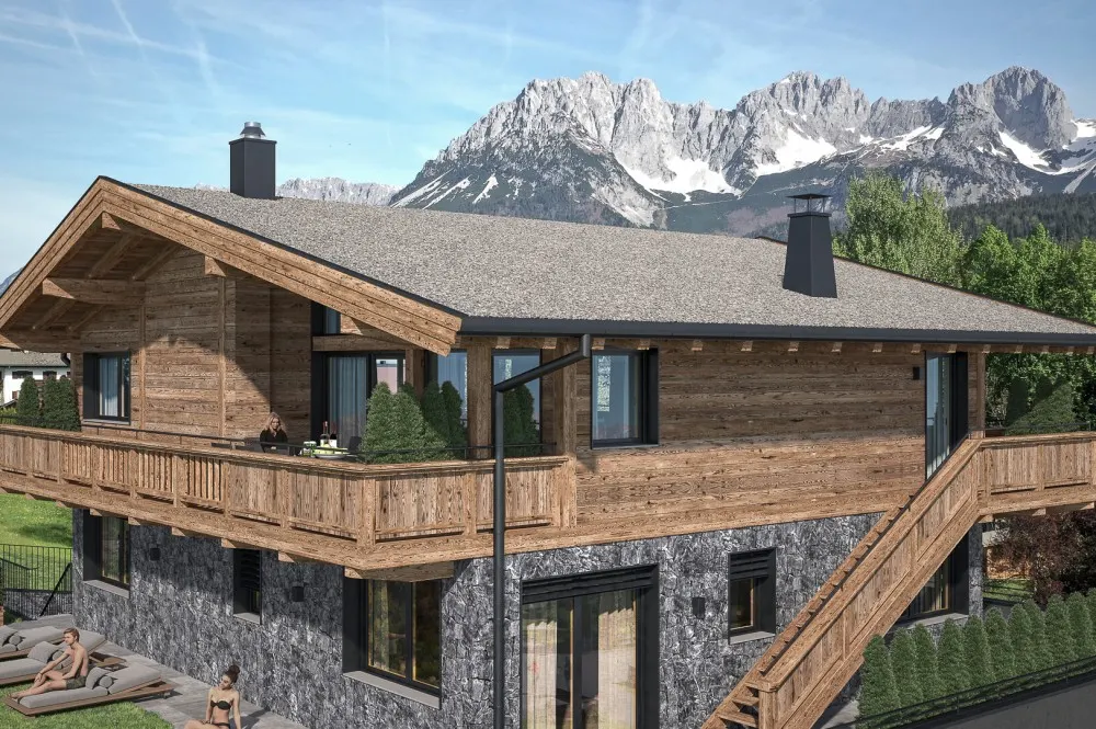 KITZIMMO-Neubau-Luxusvilla mit Kaiserblick in Toplage kaufen - Immobilien Going.