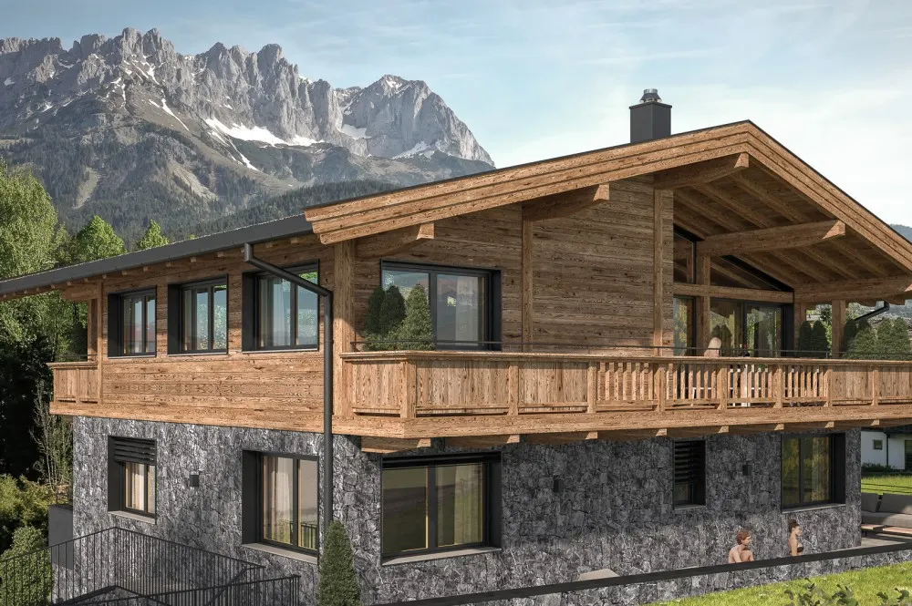 KITZIMMO-Neubau-Luxusvilla mit Kaiserblick in Toplage kaufen - Immobilien Going.