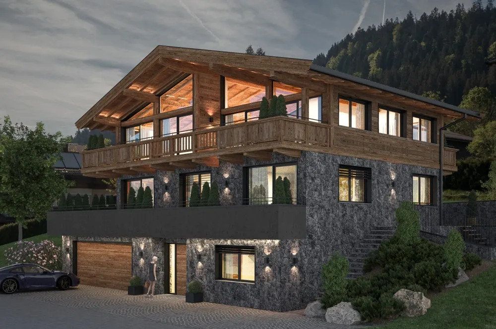 KITZIMMO-Neubau-Luxusvilla mit Kaiserblick in Toplage kaufen - Immobilien Going.