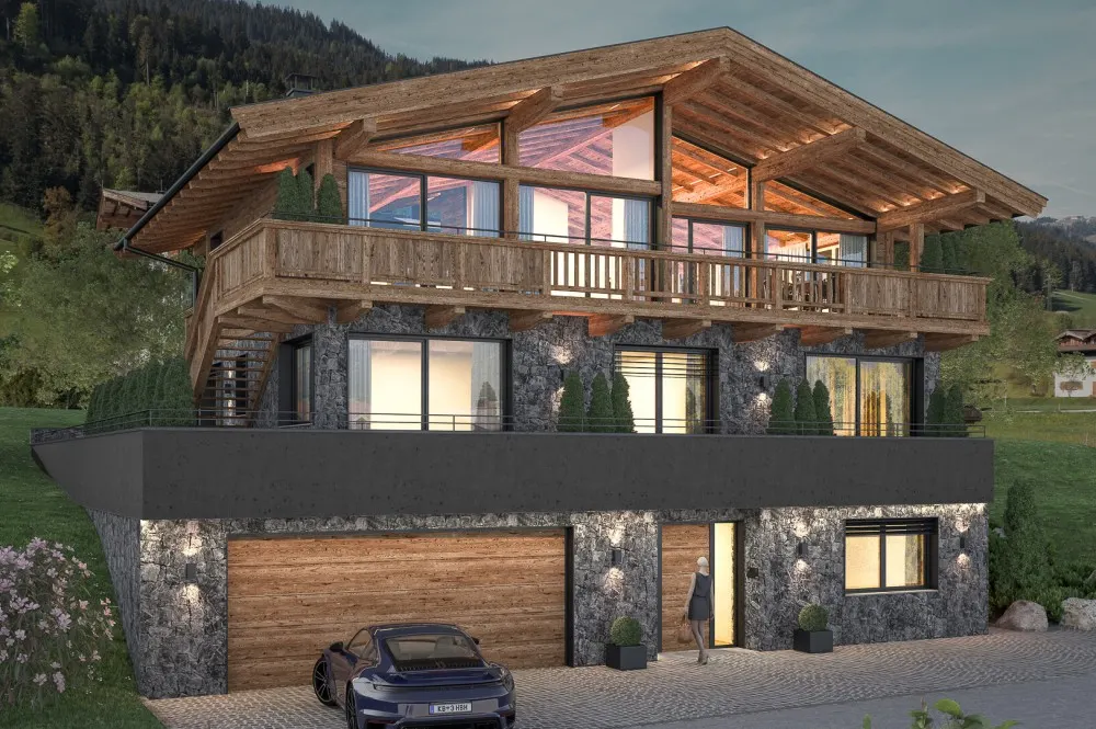KITZIMMO-Neubau-Luxusvilla mit Kaiserblick in Toplage kaufen - Immobilien Going.