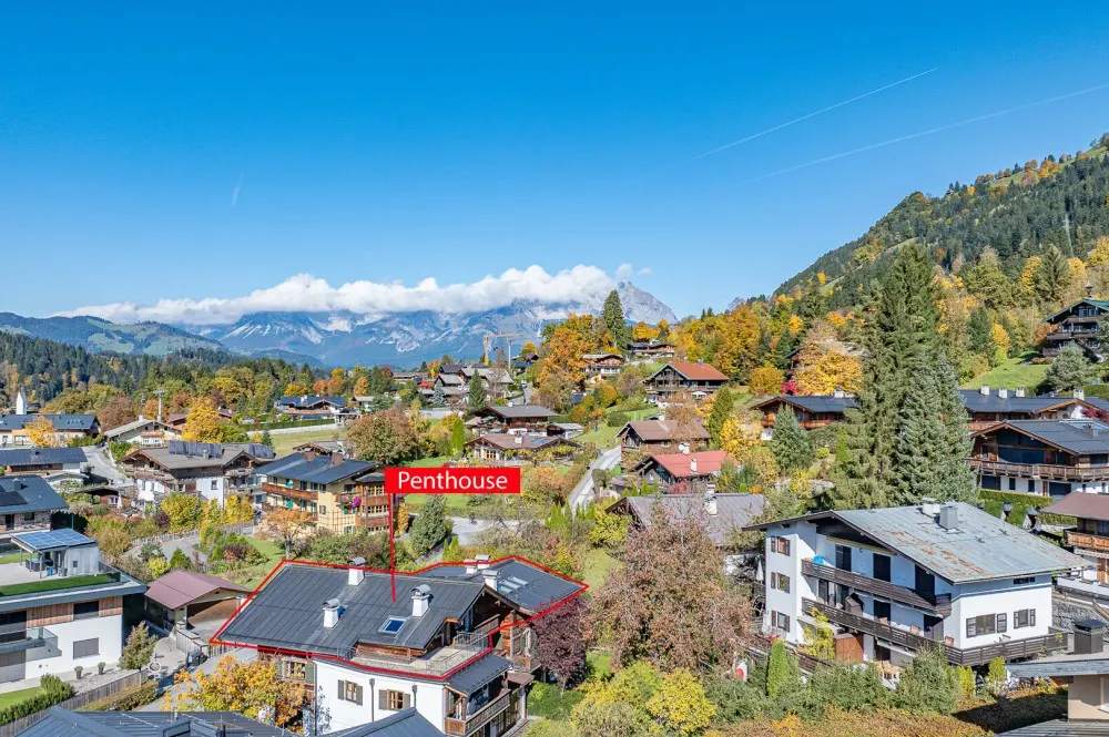 KITZIMMO-Dachgeschosswohnung in Toplage am Sonnberg kaufen - Immobilien Kitzbühel.
