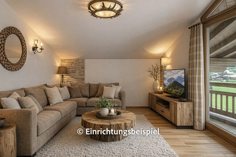 KITZIMMO-Dachgeschosswohnung mit Kaiserblick - Immobilien Aurach.