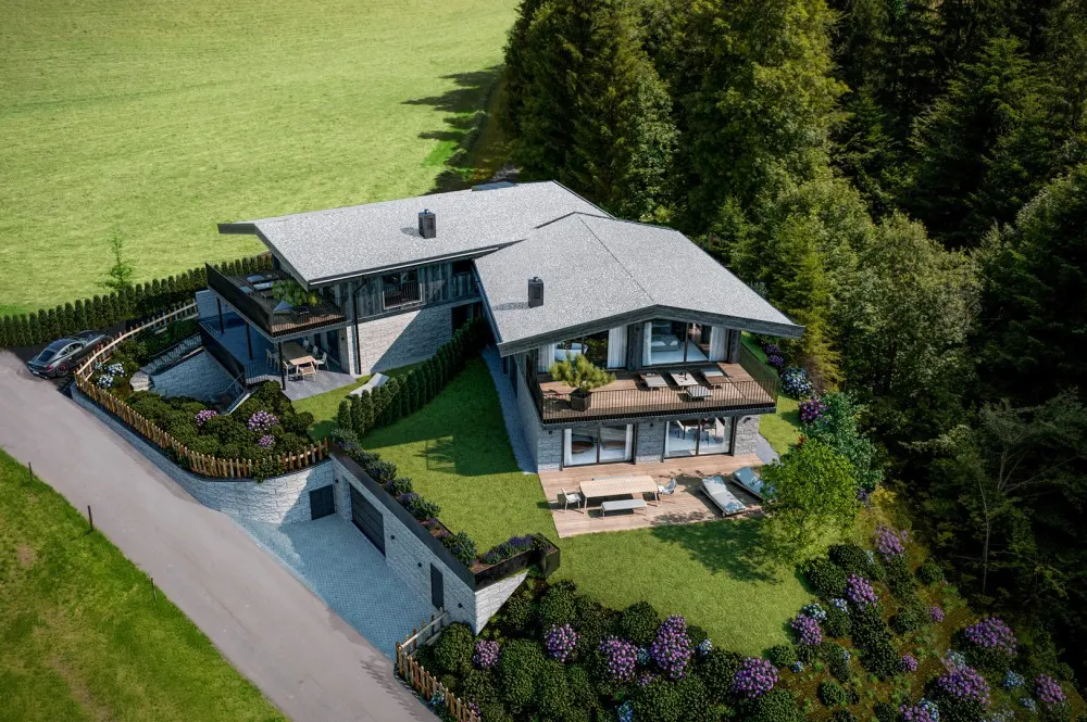 KITZIMMO-Luxusvilla mit Freizeitwohnsitz in Toplage kaufen - Immobilien Fieberbrunn.