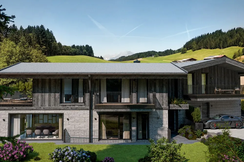KITZIMMO-Luxusvilla mit Freizeitwohnsitz in Toplage kaufen - Immobilien Fieberbrunn.