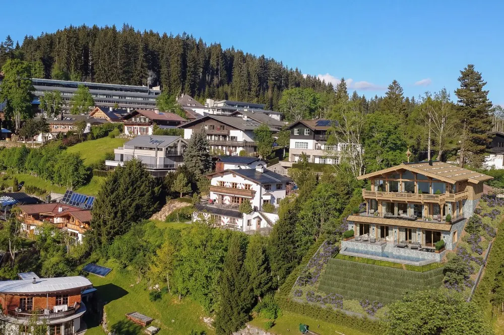 KITZIMMO-Grundstück mit Baugenehmigung in einzigartiger Toplage am Lebenberg - Immobilien Kitzbühel.