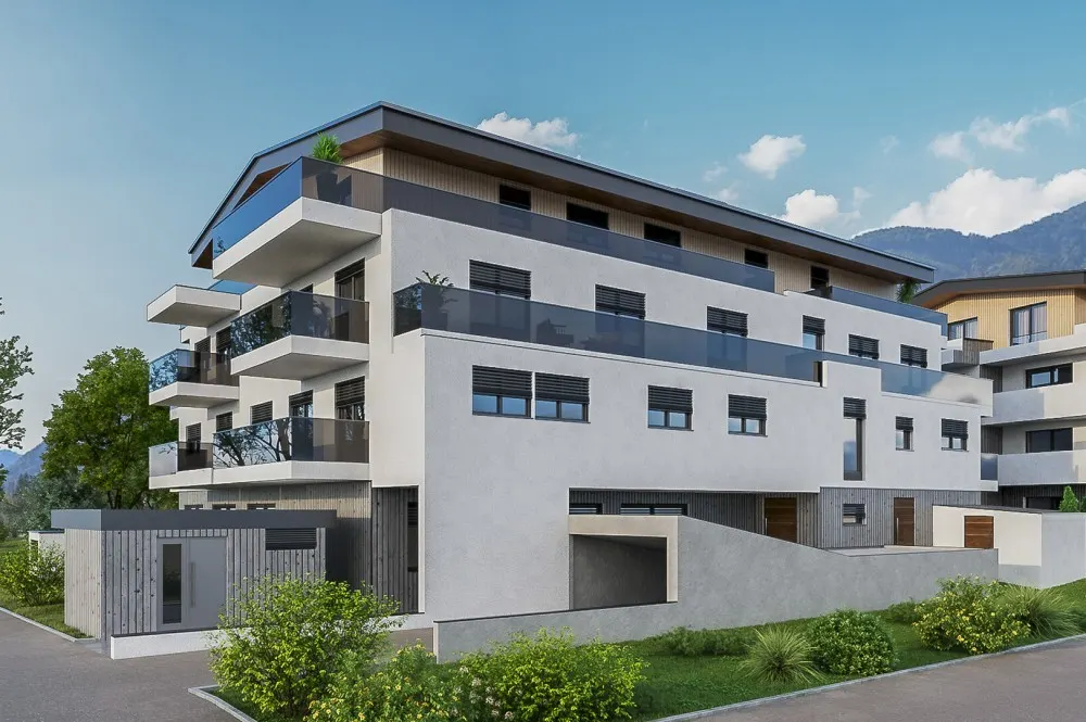 KITZIMMO-Grundstück mit Baugenehmigung für 15 Wohnungen & 1 Geschäft - Immobilien St. Ulrich.