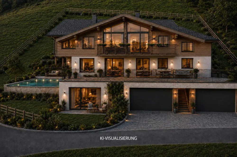 KITZIMMO-Landhaus mit Weitblick in sonniger Ruhelage - Immobilien Kirchberg kaufen.