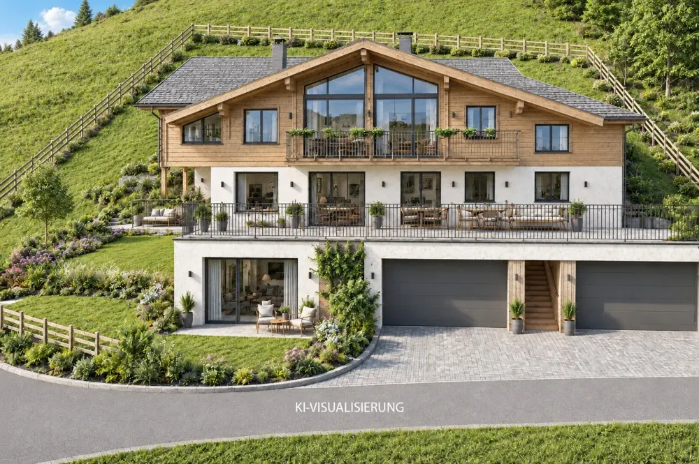 KITZIMMO-Landhaus mit Weitblick in sonniger Ruhelage - Immobilien Kirchberg kaufen.