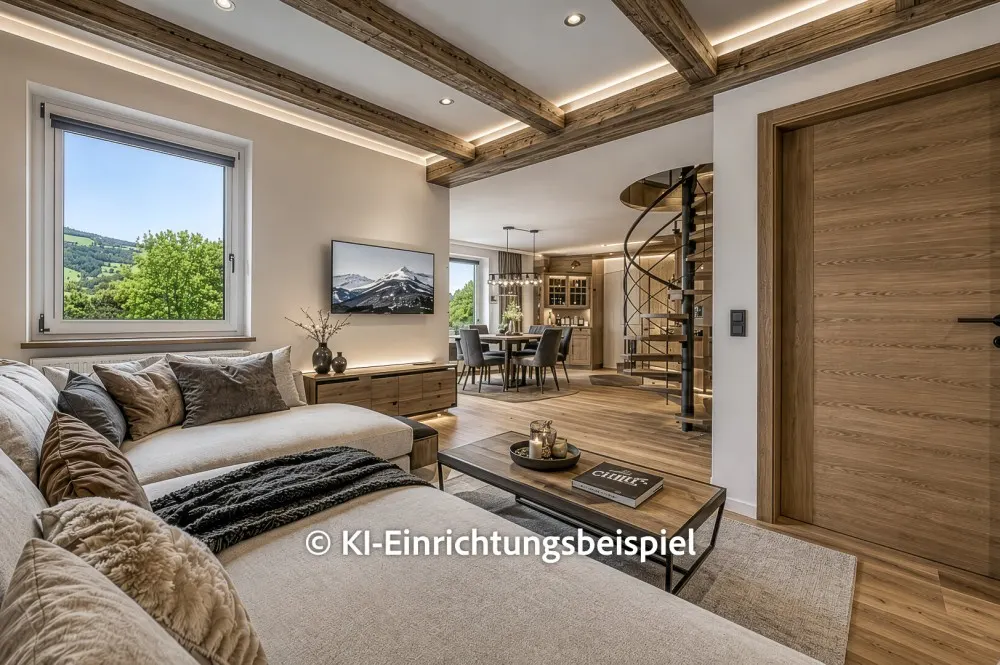 KITZIMMO-Dachgeschosswohnung mit traumhaftem Ausblick - Immobilien Kitzbühel.-6