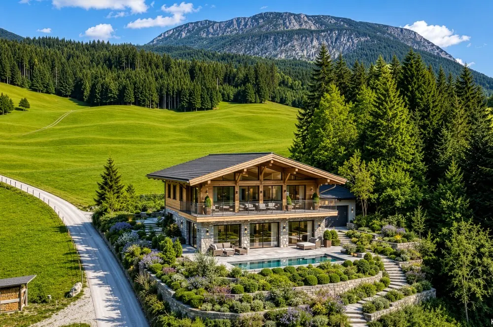 KITZIMMO-Luxusvilla mit Freizeitwohnsitz in Toplage kaufen - Immobilien Fieberbrunn.
