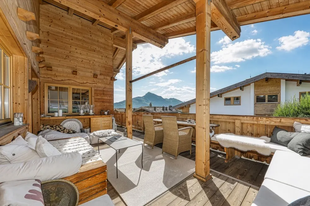 KITZIMMO-Penthouse in sonniger Ruhelage am Fuße des Wilden Kaiser - Immobilien Going.