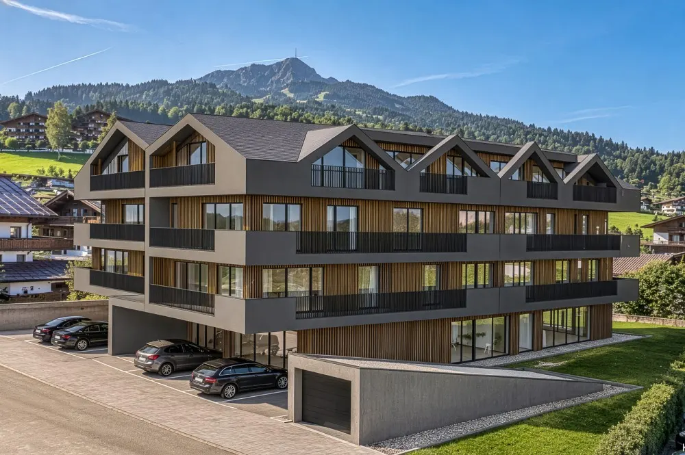 KITZIMMO-Baugrund in zentraler Toplage mit Apparthotel Projektierung - Immobilien St. Johann.