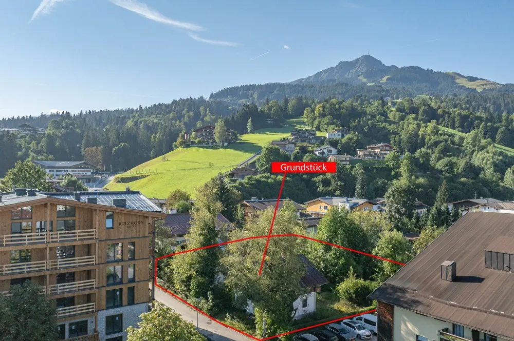 KITZIMMO-Baugrund in zentraler Toplage mit Apparthotel Projektierung - Immobilien St. Johann.