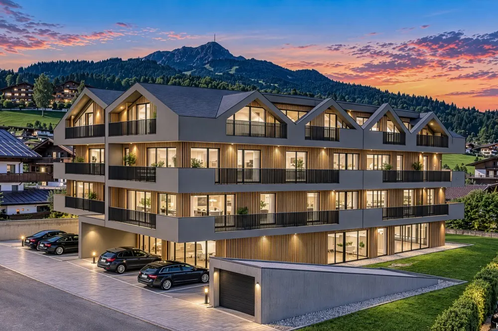 KITZIMMO-Baugrund in zentraler Toplage mit Apparthotel Projektierung - Immobilien St. Johann.