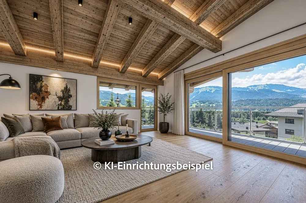 KITZIMMO-Neubauvilla in sonniger Top-Ruhelage kaufen - Immobilien Ellmau am Wilden Kaiser.