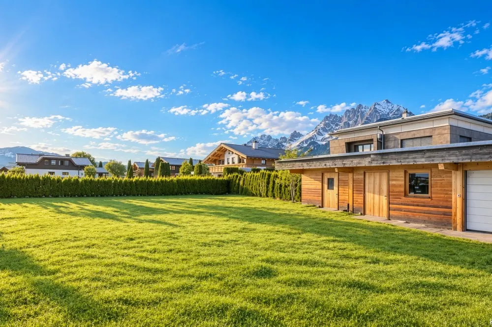KITZIMMO-Grundstück mit Baugenehmigung für eine Luxusvilla - Immobilien St. Johann.-11