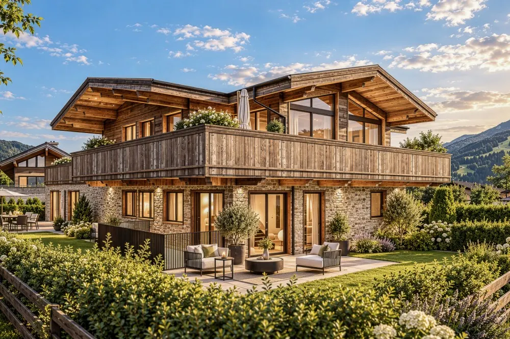 KITZIMMO-Grundstück mit Baugenehmigung für eine Luxusvilla - Immobilien St. Johann.