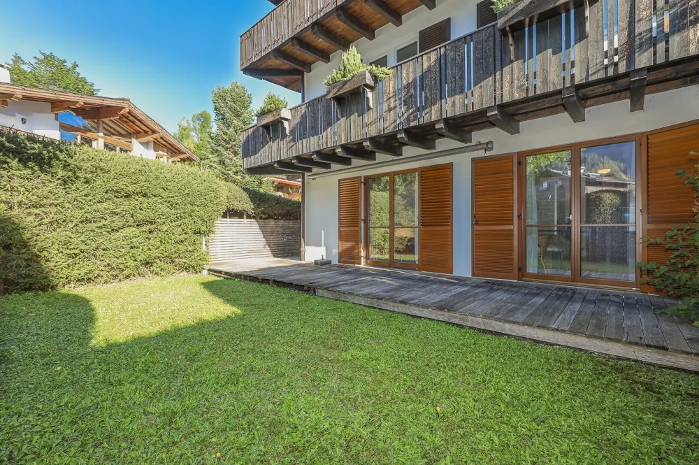 KITZIMMO-Gartenwohnung mit Freizeitwohnsitz in zentraler Ruhelage kaufen - Immobilien Kitzbühel.