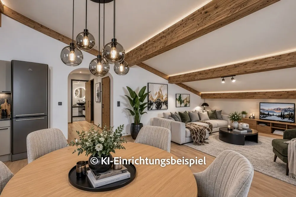 KITZIMMO-Dachgeschosswohnung mit Bergblick kaufen - Immobilien Kitzbühel.