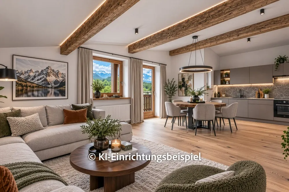 KITZIMMO-Dachgeschosswohnung mit Bergblick kaufen - Immobilien Kitzbühel.-2