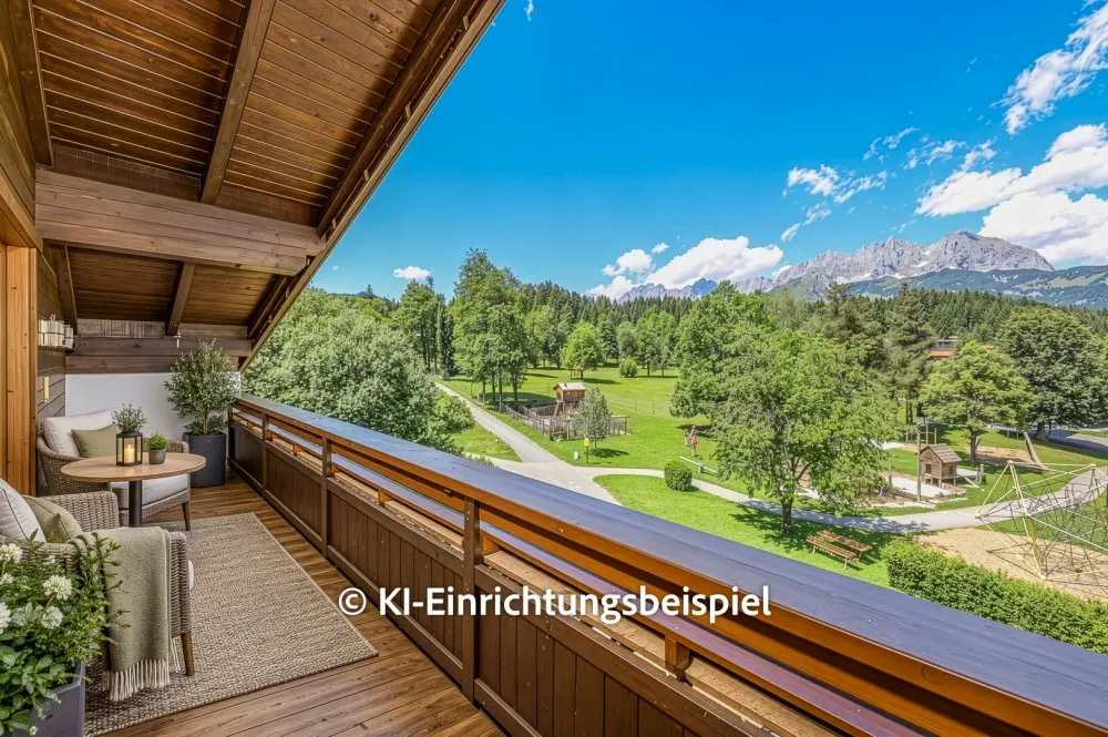 KITZIMMO-Dachgeschosswohnung in Ruhelage mit Kaiserblick kaufen - Immobilien Oberndorf.-8