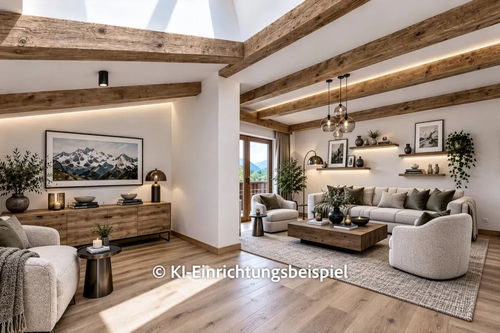 KITZIMMO-Dachgeschosswohnung in Ruhelage mit Kaiserblick kaufen - Immobilien Oberndorf.-2