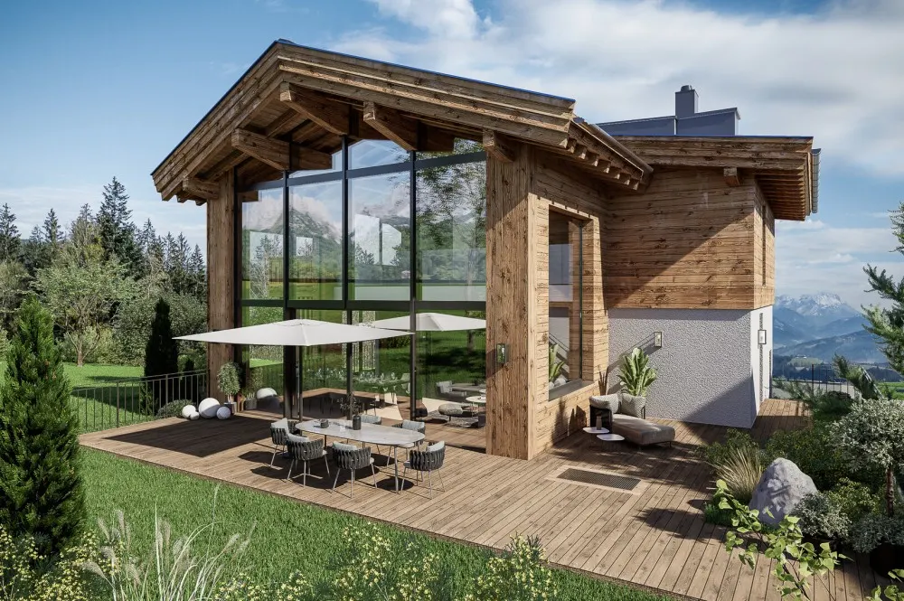 KITZIMMO-Luxus-Neubauchalet mit touristischer Widmung - Immobilien Going.