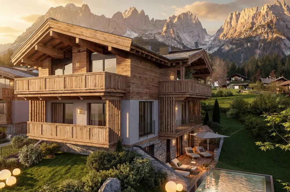 KITZIMMO-Luxus-Neubauchalet mit touristischer Widmung - Immobilien Going.