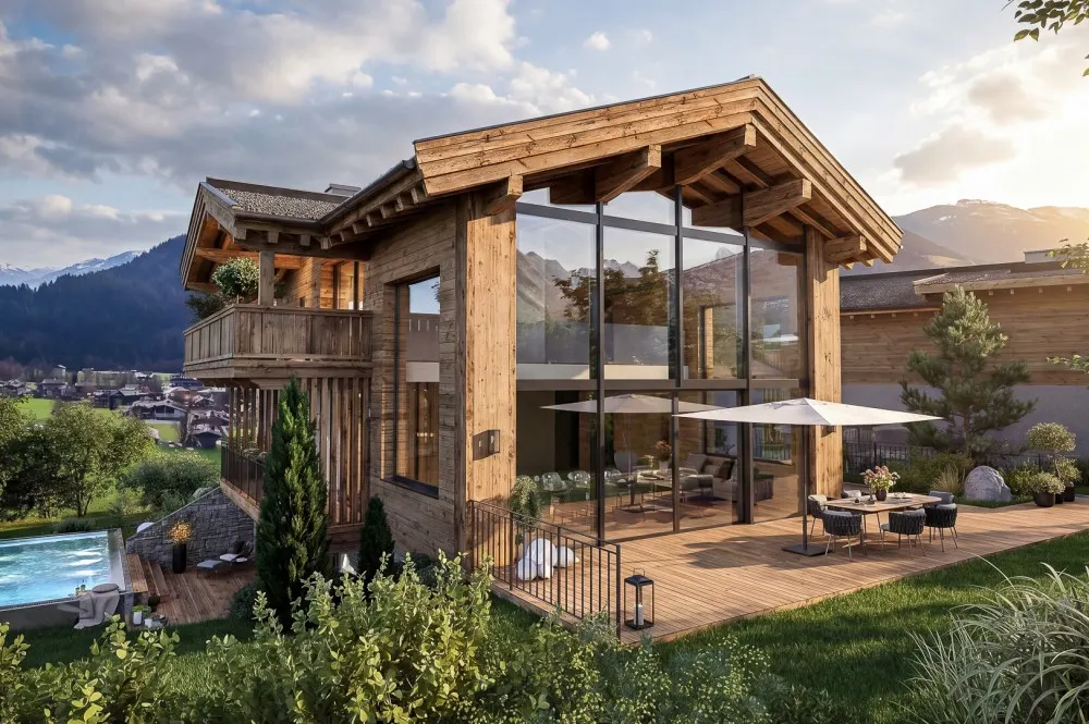 KITZIMMO-Luxus-Neubauchalet mit touristischer Widmung - Immobilien Going.