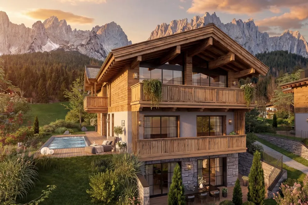 KITZIMMO-Luxus-Neubauchalet mit touristischer Widmung - Immobilien Going.