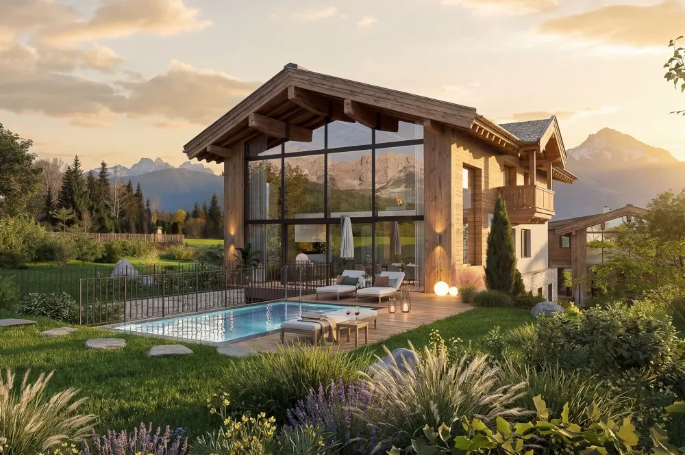 KITZIMMO-Luxus-Neubauchalet mit touristischer Widmung - Immobilien Going.