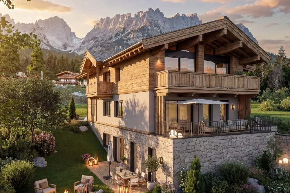 KITZIMMO-Luxus-Neubauchalet mit touristischer Widmung - Immobilien Going.