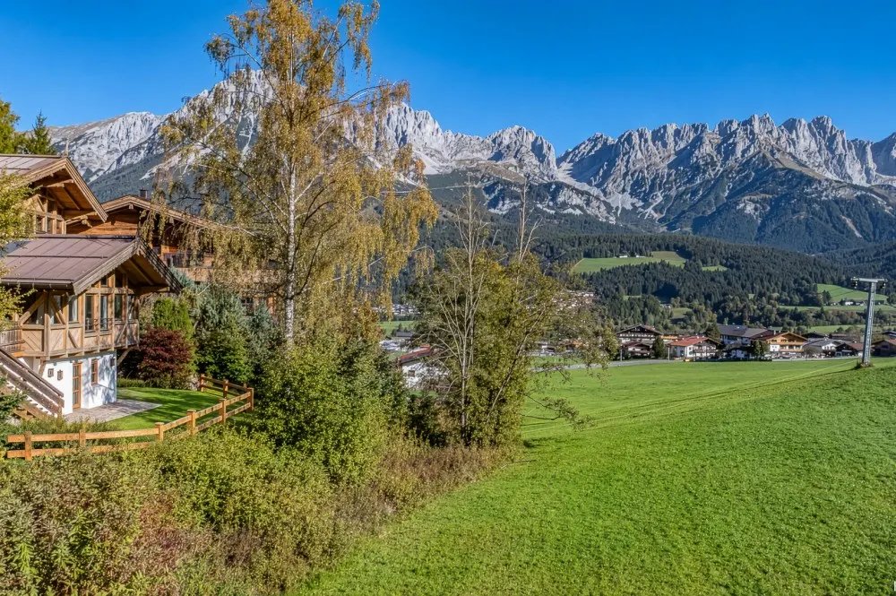 KITZIMMO-Exklusives Ski in / Ski out Chalet mit Kaiserblick - Immobilien Ellmau.
