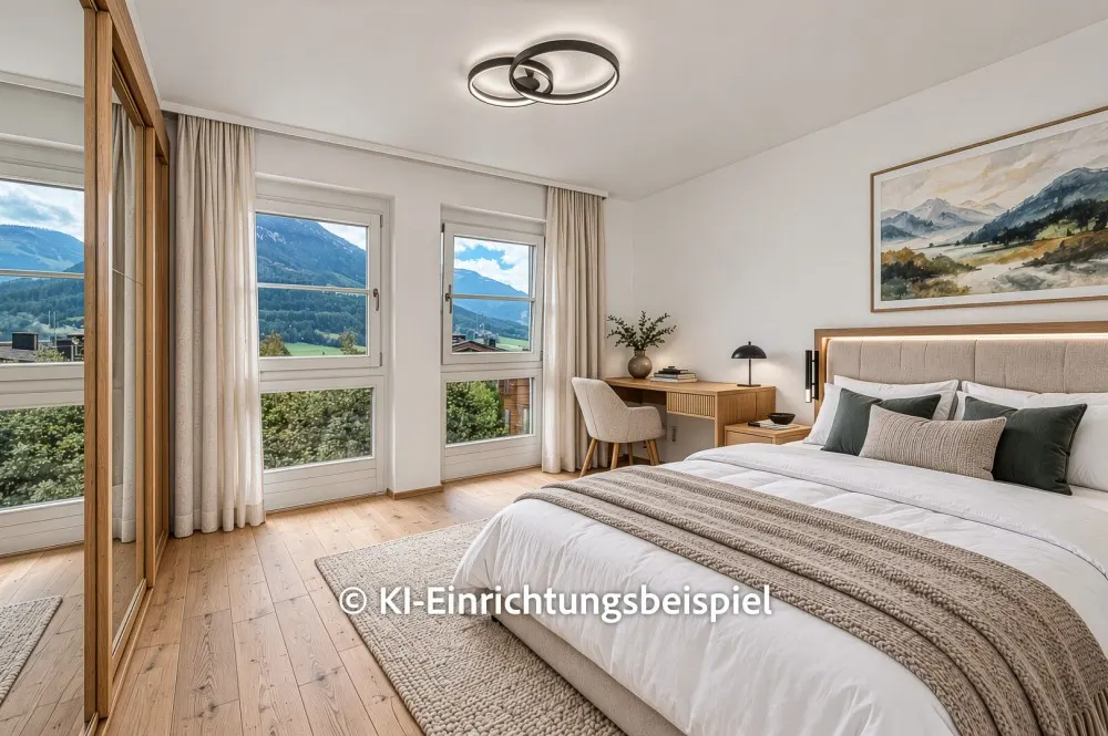 KITZIMMO-Wohnung in Ruhelage am Sonnberg mit schönem Ausblick - Immobilien Kirchberg.-18-2-25