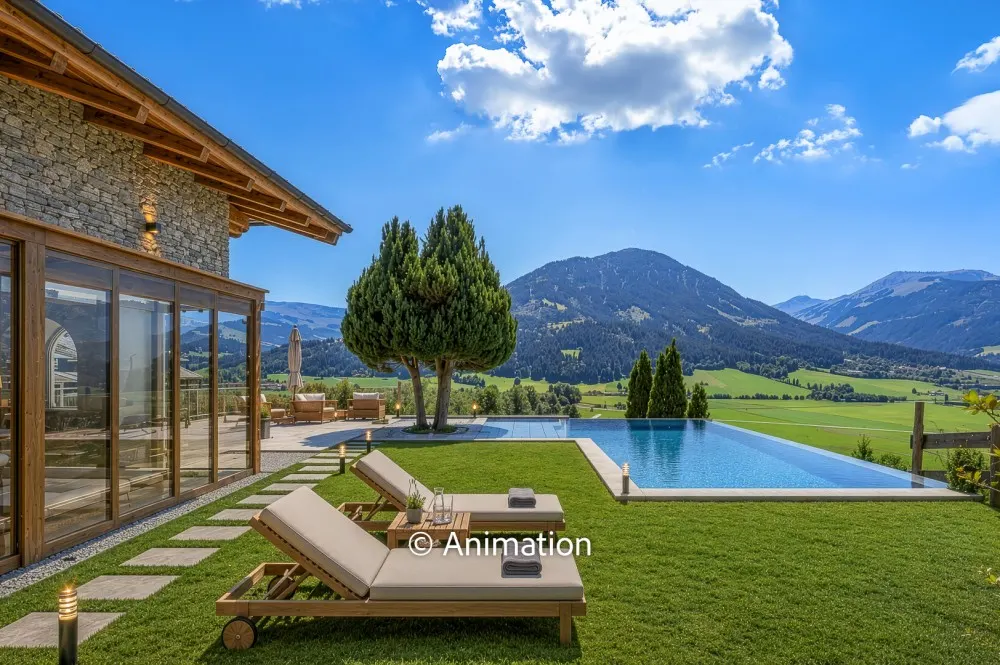 KITZIMMO-Landhaus mit Weitblick in sonniger Ruhelage - Immobilien Kirchberg kaufen.