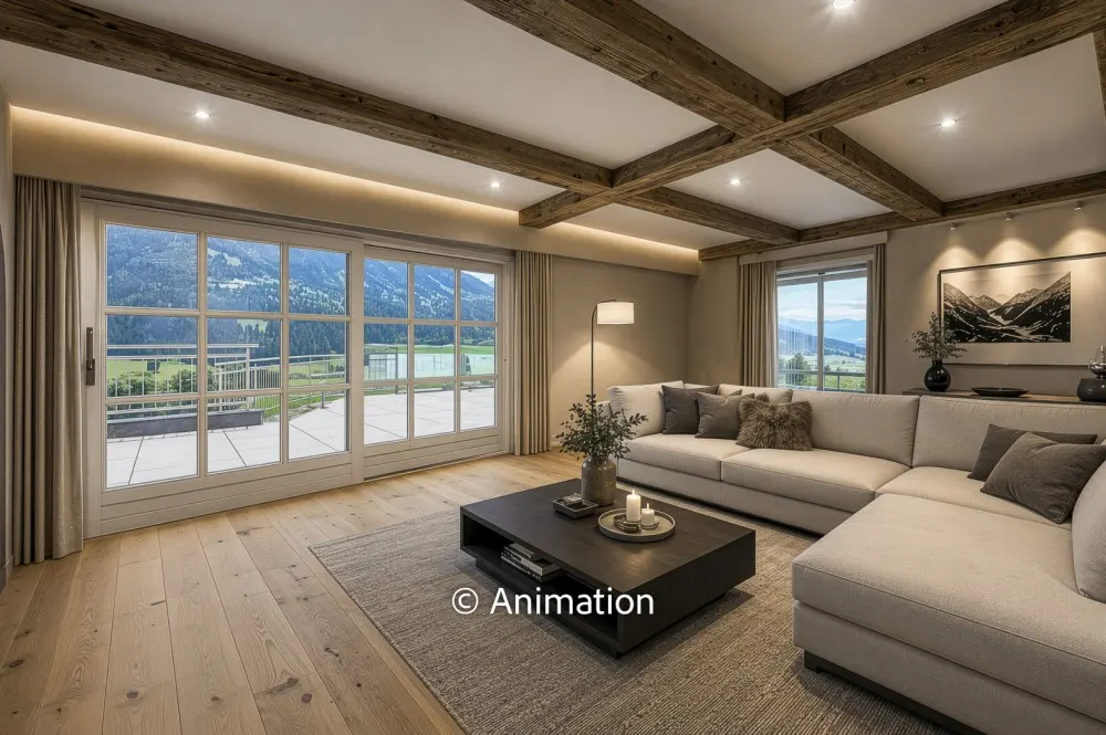 KITZIMMO-Landhaus mit Weitblick in sonniger Ruhelage - Immobilien Kirchberg kaufen.