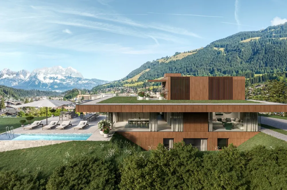 KITZIMMO-Residenz Ludwig - Luxusvilla in einzigartiger Aussichtslage - Immobilien Kitzbühel.