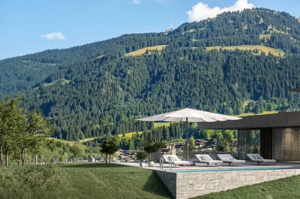 KITZIMMO-Residenz Ludwig - Luxusvilla in einzigartiger Aussichtslage - Immobilien Kitzbühel.