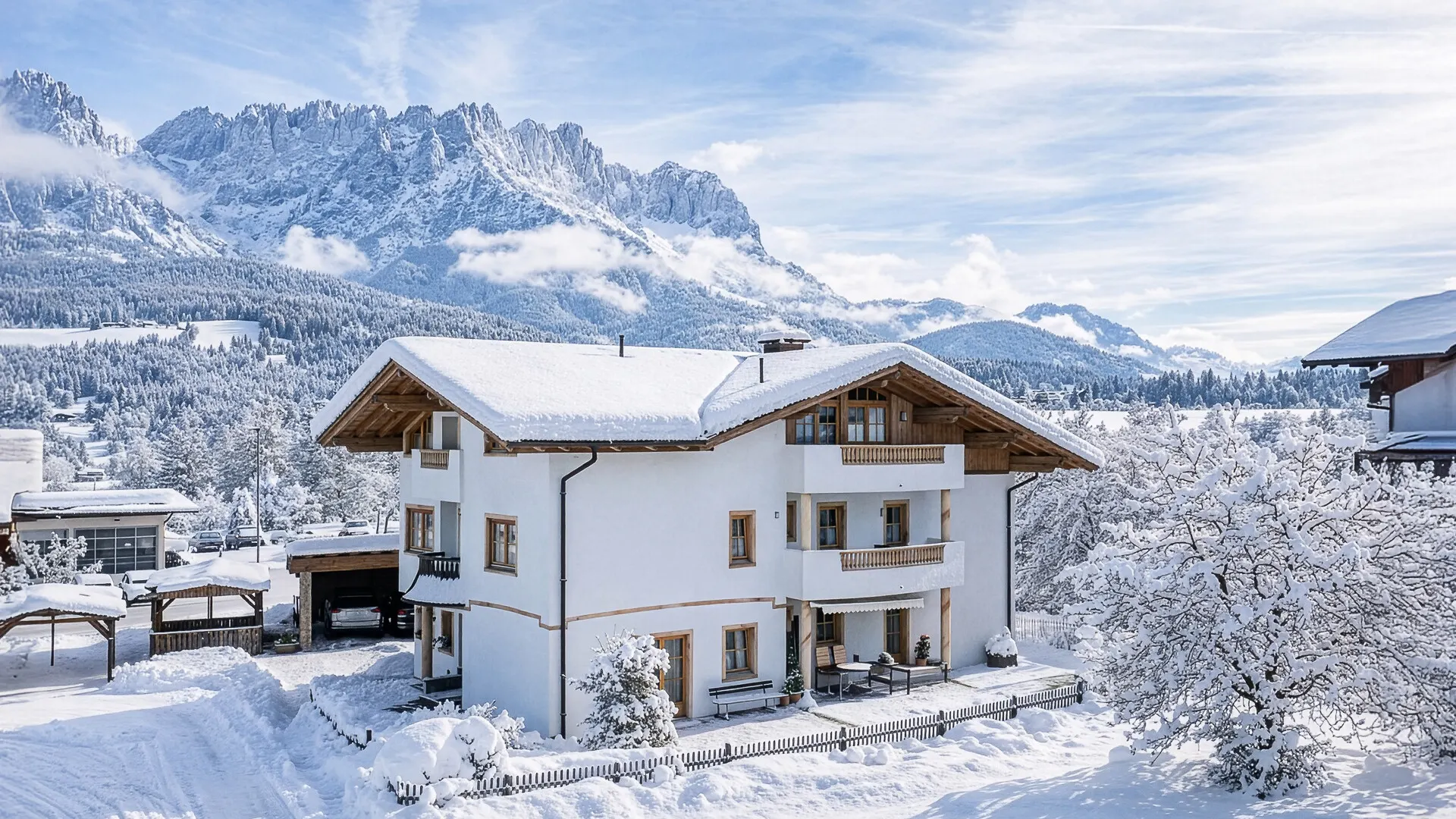 KITZIMMO-Apartmenthaus in zentraler Lage mit Kaiserblick - Immobilien Ellmau.