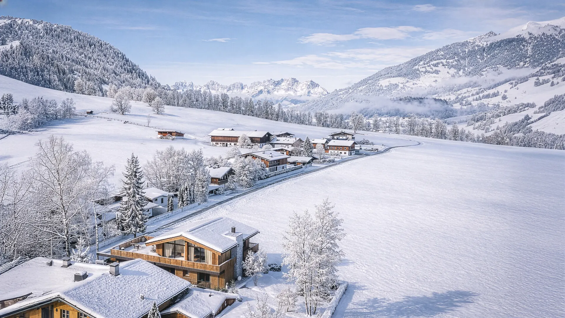 KITZIMMO-Neubauvilla in sonniger Ruhelage mit Bergblick - Immobilien Aurach.