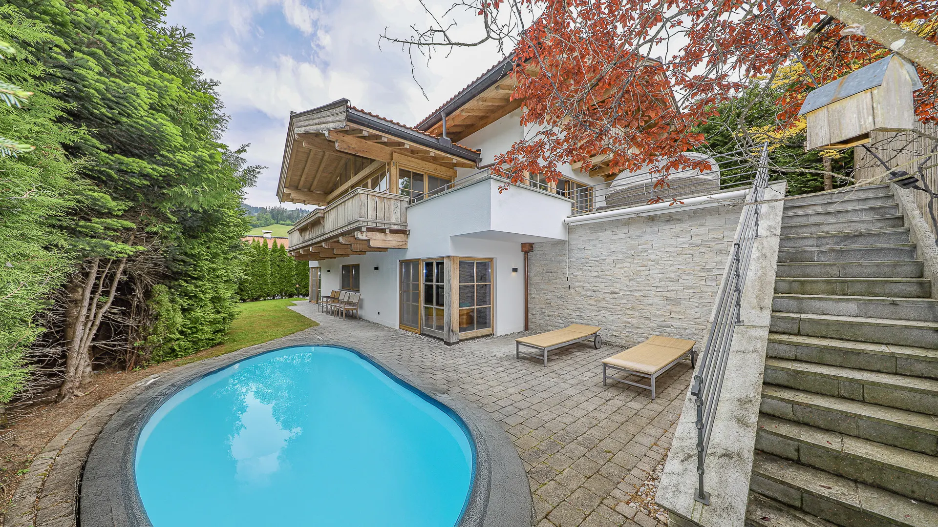 KITZIMMO-Exklusives Chalet mit Kaiserblick in Toplage kaufen - Immobilien Reith bei Kitzbühel.