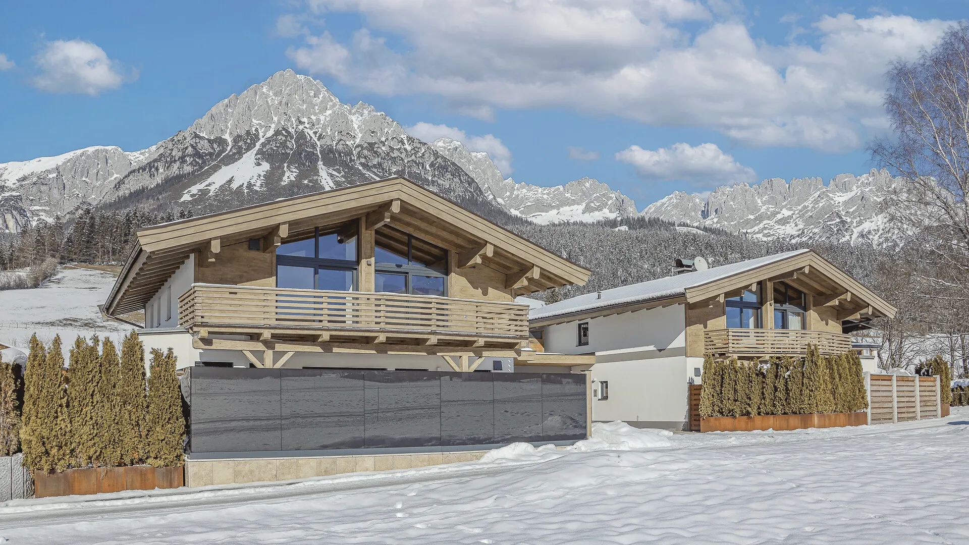 KITZIMMO-Luxuschalet mit Pool und Kaiserblick - Immobilien Ellmau.