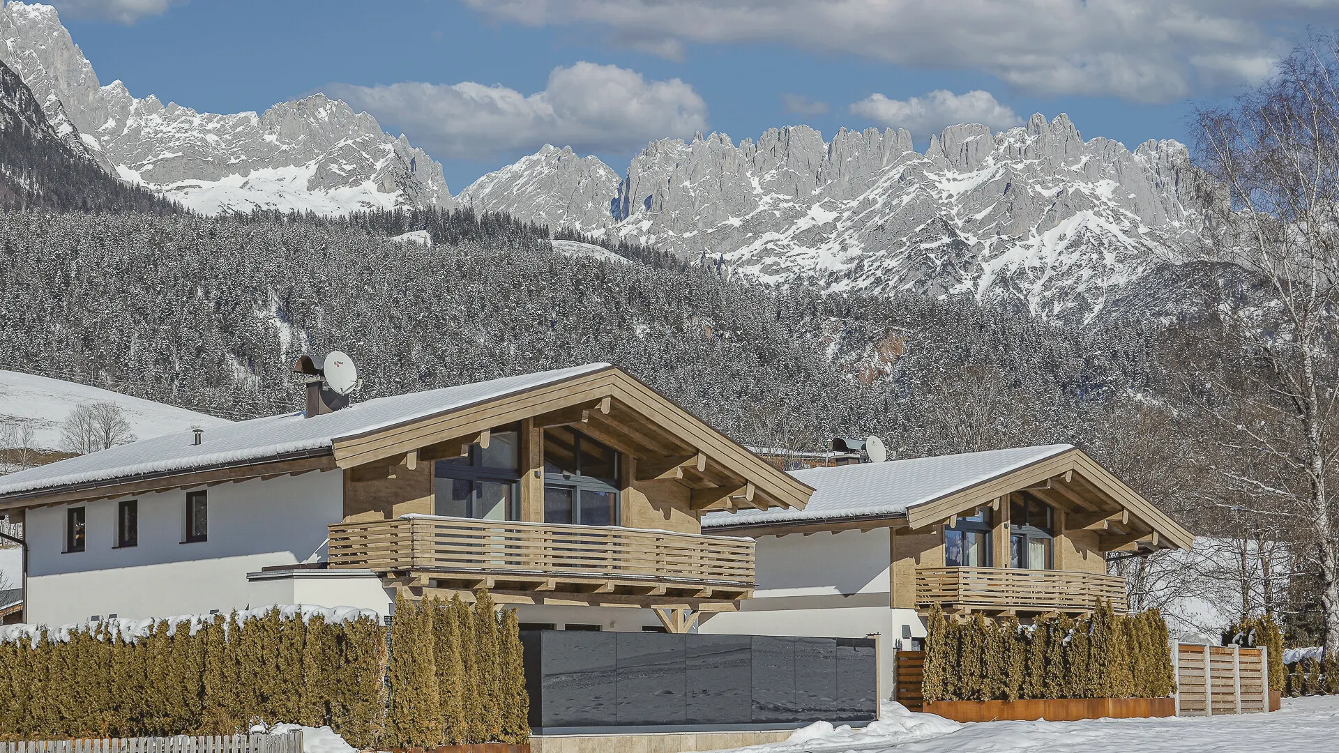 KITZIMMO-Luxuschalet mit Pool und Kaiserblick - Immobilien Ellmau.