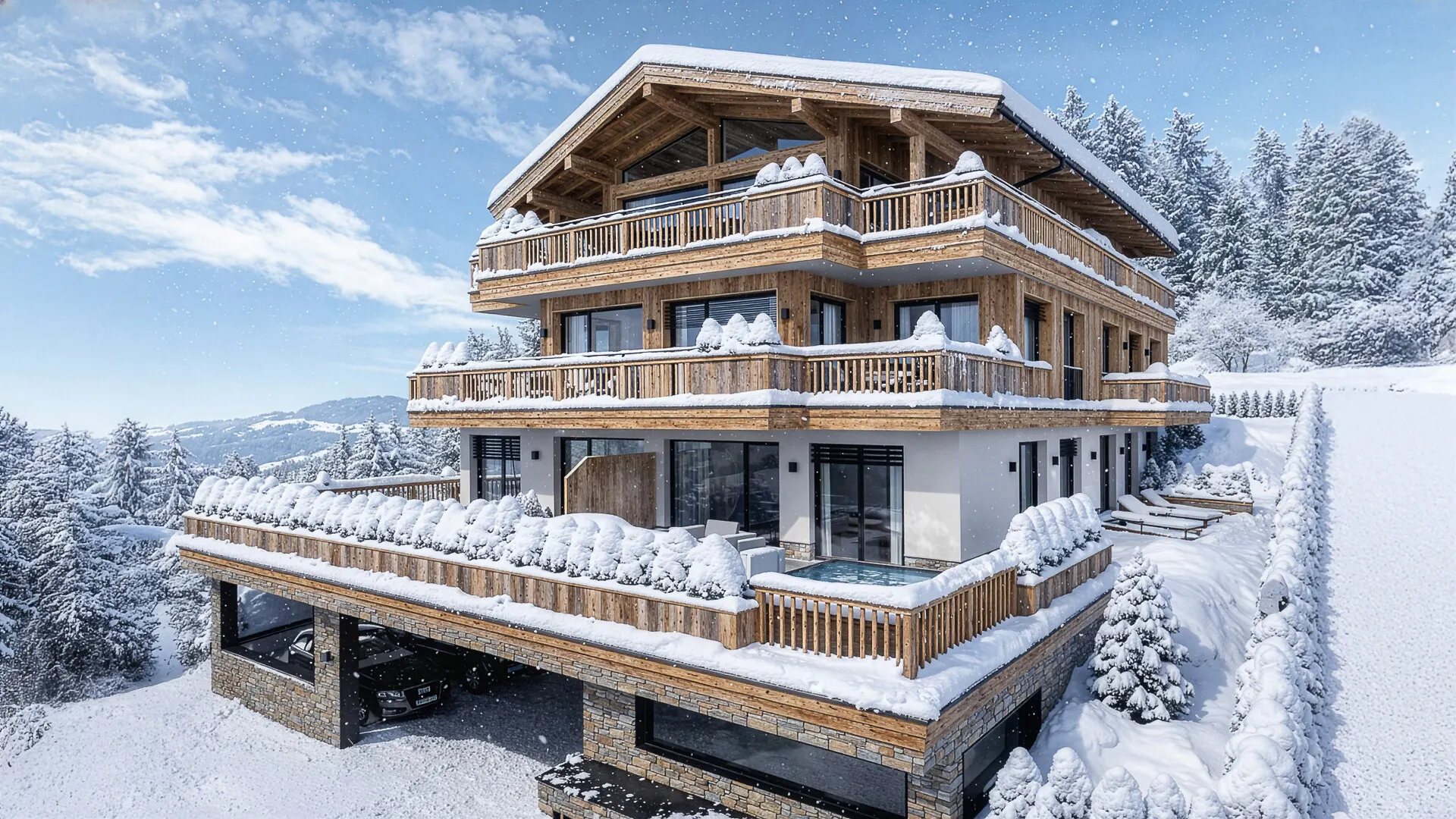 KITZIMMO-Luxuswohnungen in Top-Sonnen-Ruhelage kaufen - Immobilien Kirchberg.