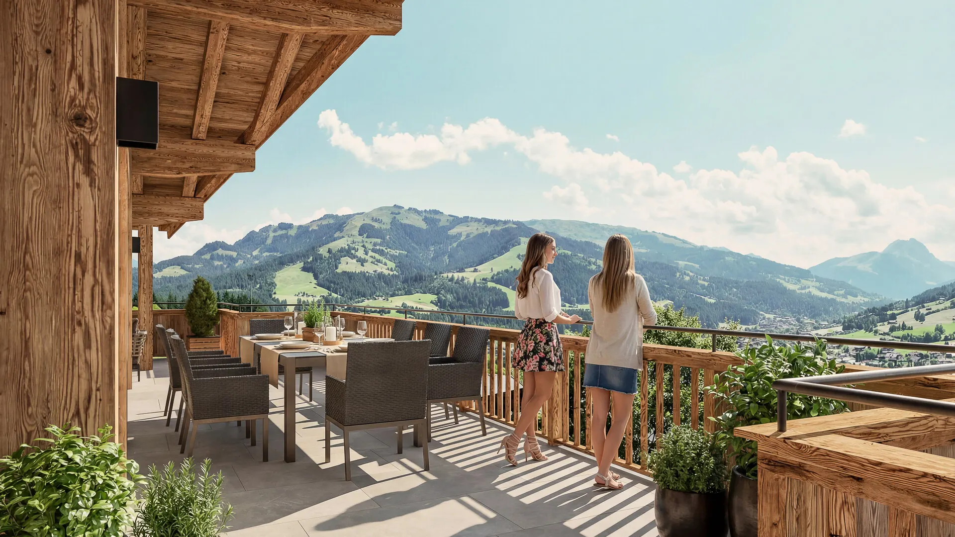 KITZIMMO-Luxuswohnungen in Top-Sonnen-Ruhelage kaufen - Immobilien Kirchberg.