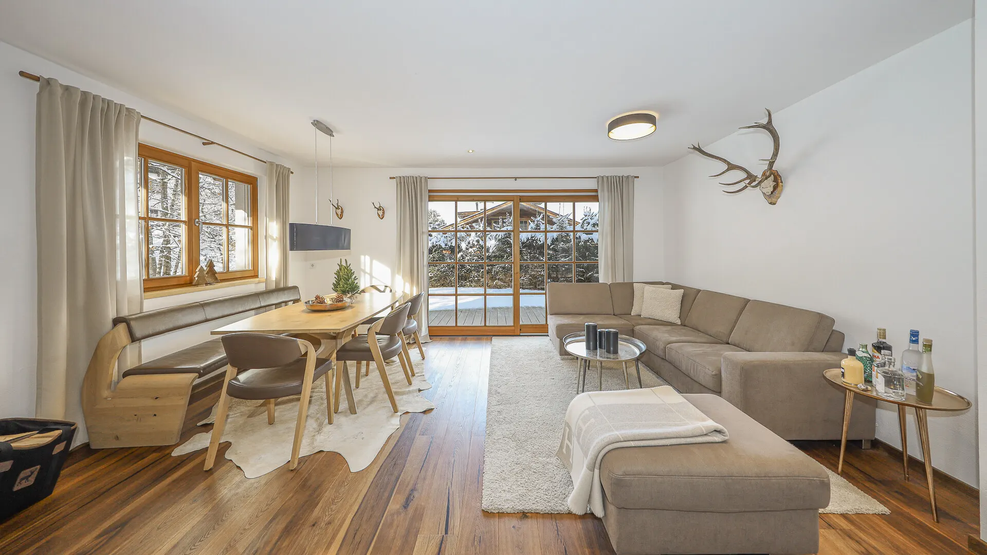 KITZIMMO-Exklusive Gartenwohnung in Top-Ruhelage auf der Bichlalm - Immobilien Kitzbühel.